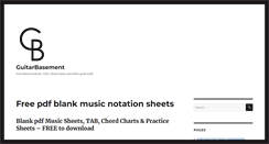 Desktop Screenshot of guitarbasement.com