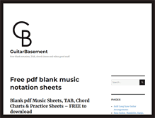 Tablet Screenshot of guitarbasement.com